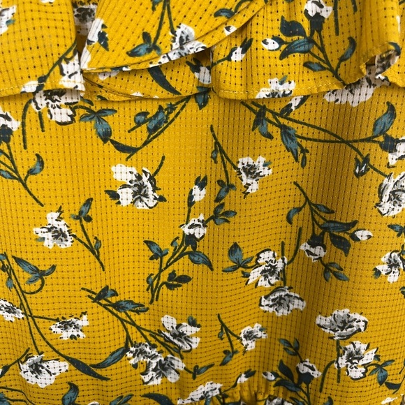 Revolve Tularosa lily dress in yellow dolly floral size small spring midi - Picture 5 of 10